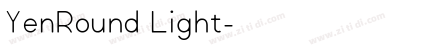 YenRound Light字体转换